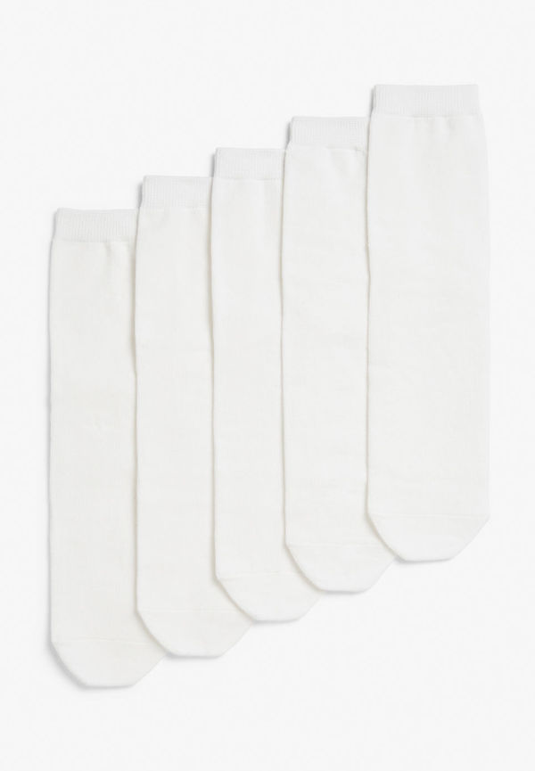 5-pack Monki socks - White