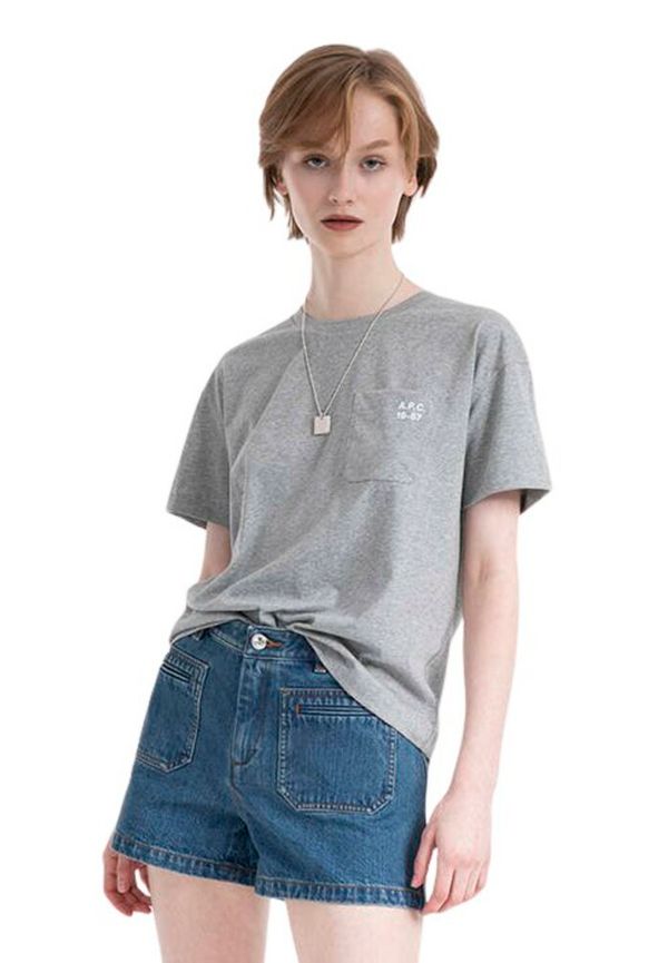 A.p.c. - T-shirts - Grå - Dam - Storlek: L