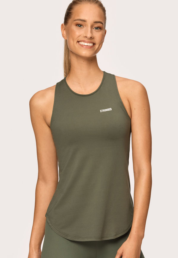 Airy Racerback Tank Thyme