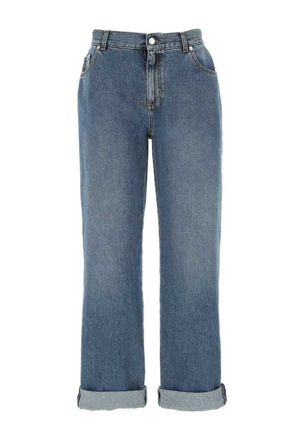 Alexander McQueen - Boyfriend Jeans - Blå - Dam - Storlek: W26,W25