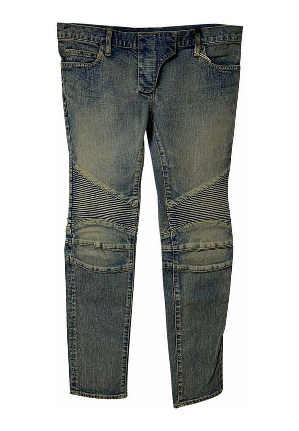 Balmain - Skinny Jeans - Grön - Dam - Storlek: M