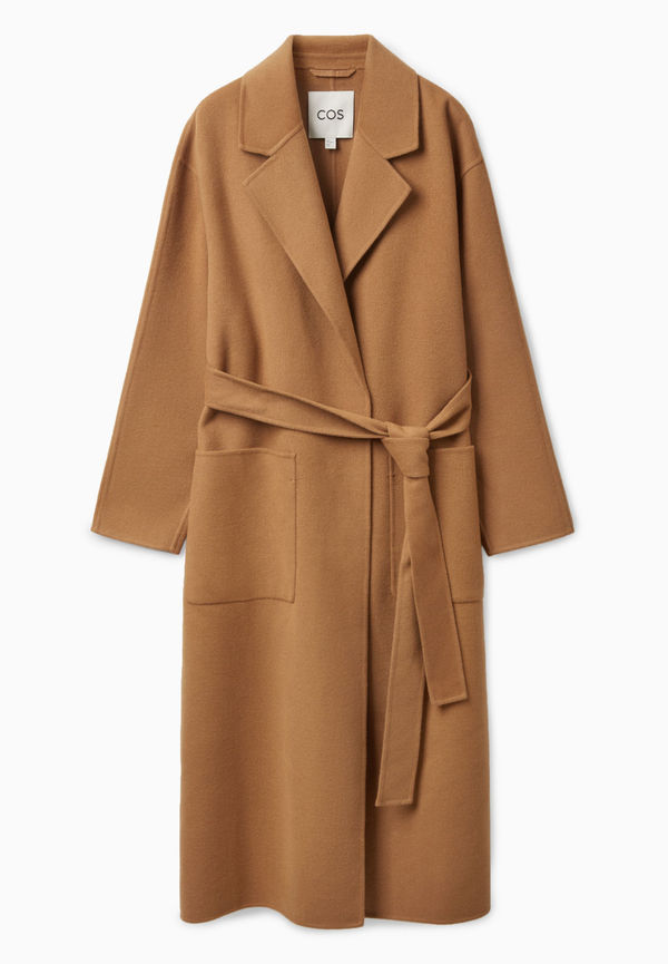BELTED WRAP COAT