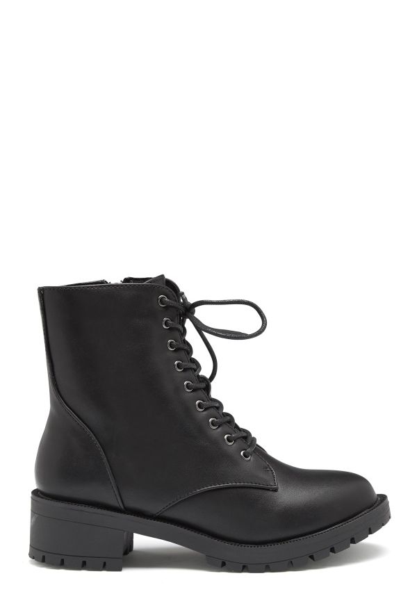 Bianco Claire Laced Up Boot Black 38