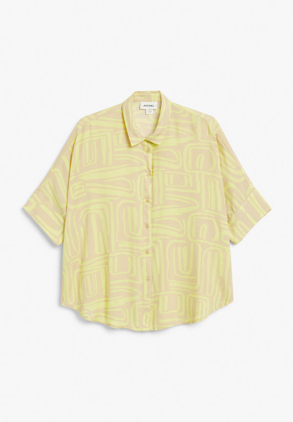 Boxy cut shirt - Yellow