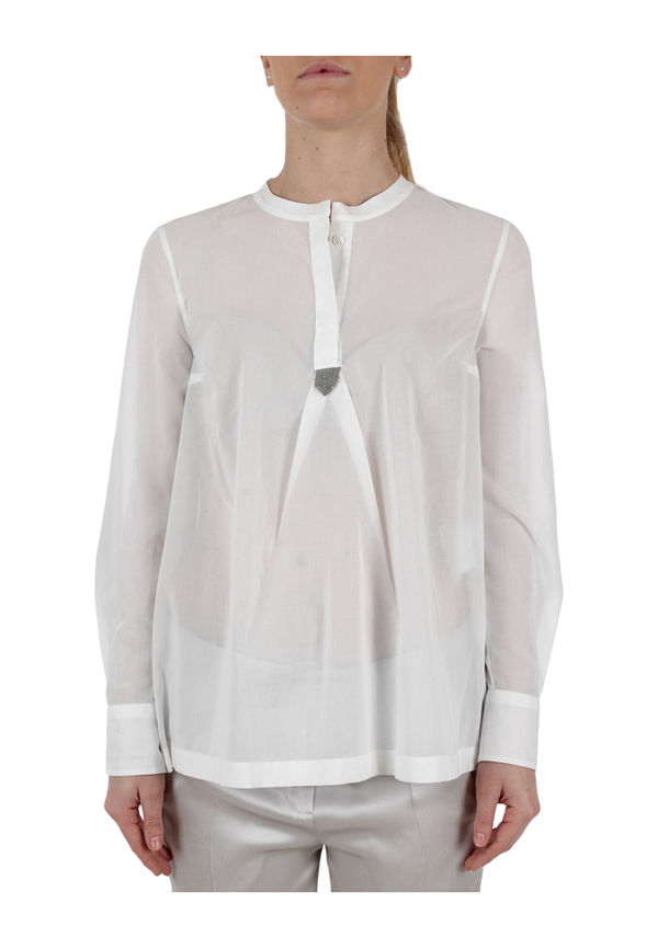 Brunello Cucinelli - Skjortor - Vit - Dam - Storlek: S