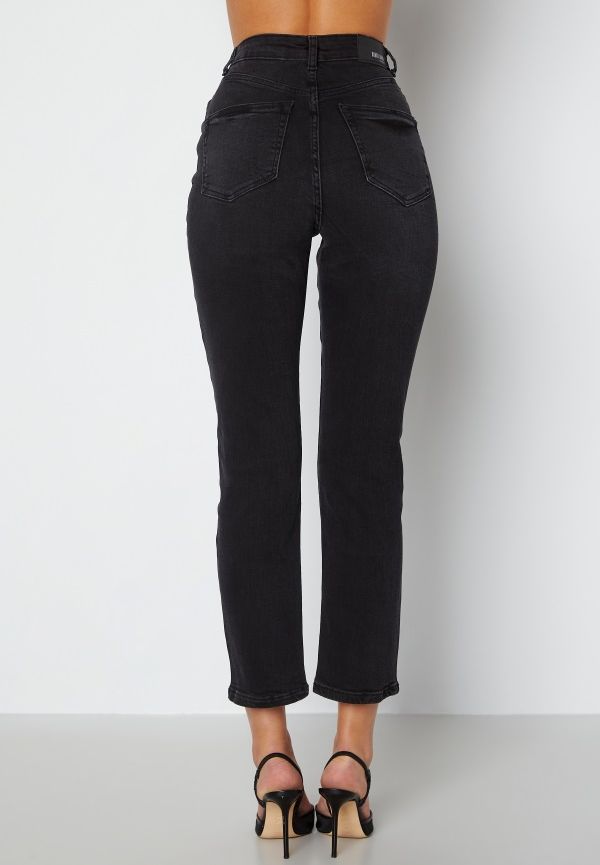 BUBBLEROOM Lana high waist jeans Black denim 38