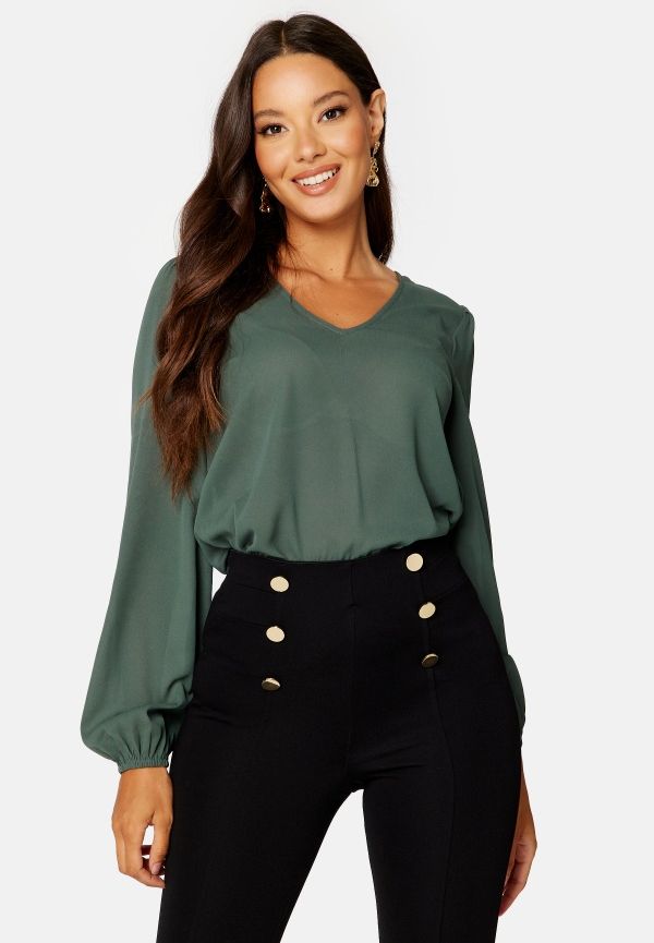 BUBBLEROOM Lexine blouse Dark green 38