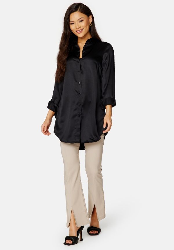 BUBBLEROOM Nicole long shirt Black 40