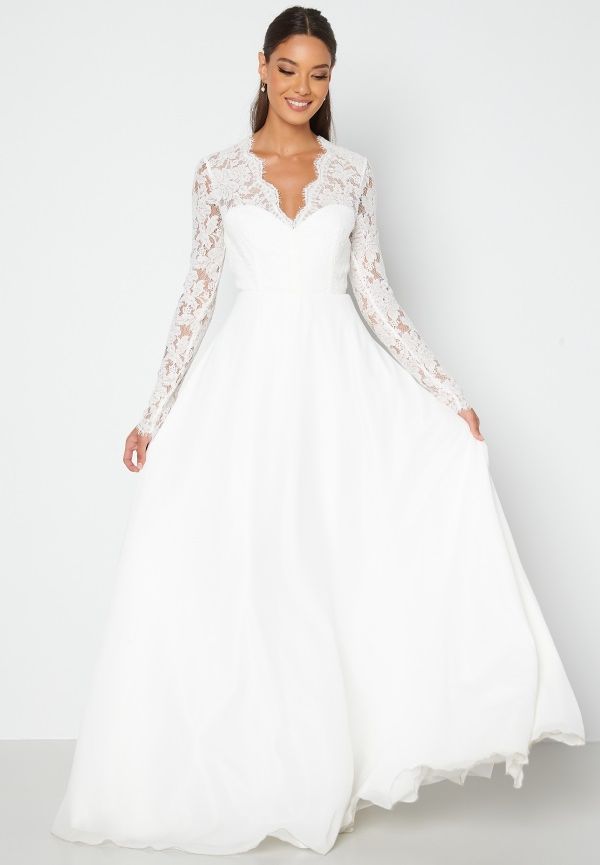 Bubbleroom Occasion Kate lace gown White 40