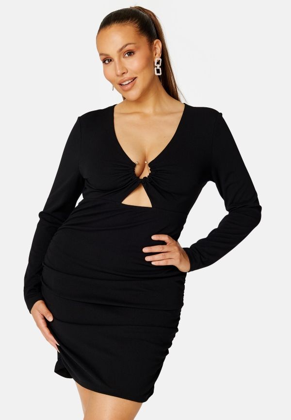 bohemianseoul レイヤードティー　blackup musinsa Kozaki Kowbojki Na Słupku Z Klamrami Czarne Fivelle