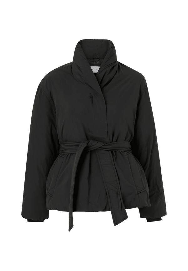 Calvin Klein - Dunjacka Recycled Down Wrap Puffer Jacket - Svart