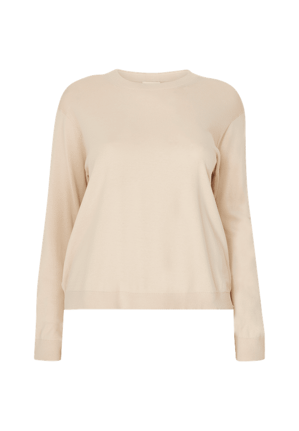 Calvin Klein - Tröja Inclusive Cotton Silk Sweater - Beige