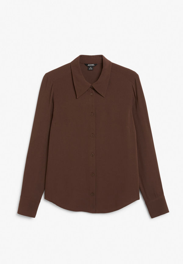 Classic button up shirt - Brown