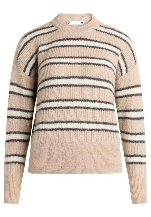 Co'Couture - Stickade tröjor & koftor - Beige - Dam - Storlek: S
