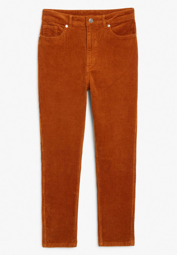 Corduroy trousers - Orange