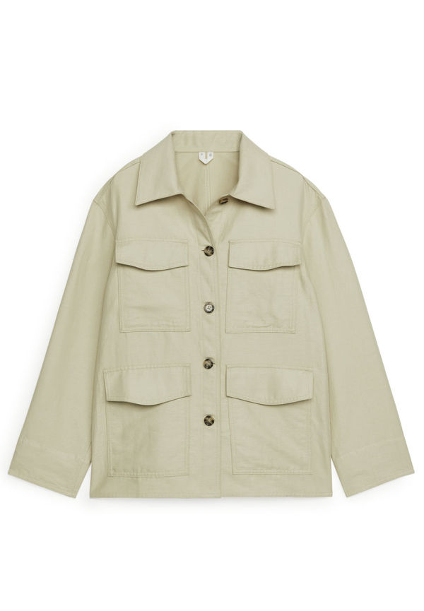 Cotton Hemp Overshirt - Yellow