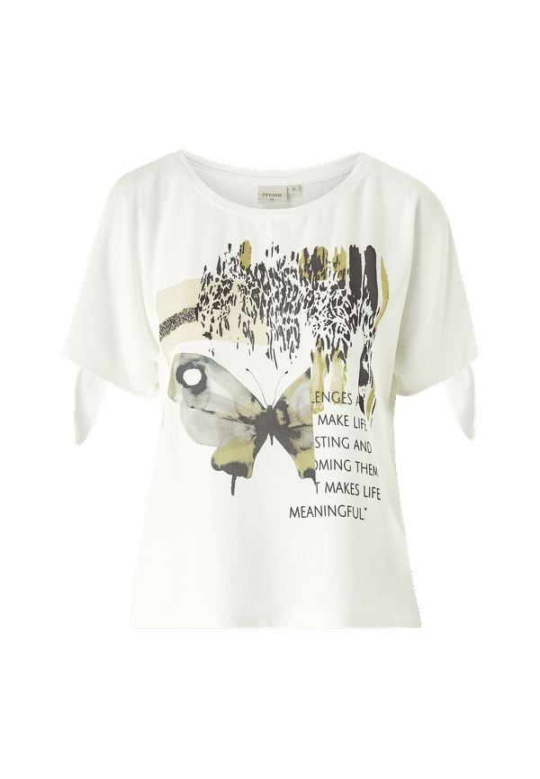 Cream - Topp MollieCR T-shirt - Vit