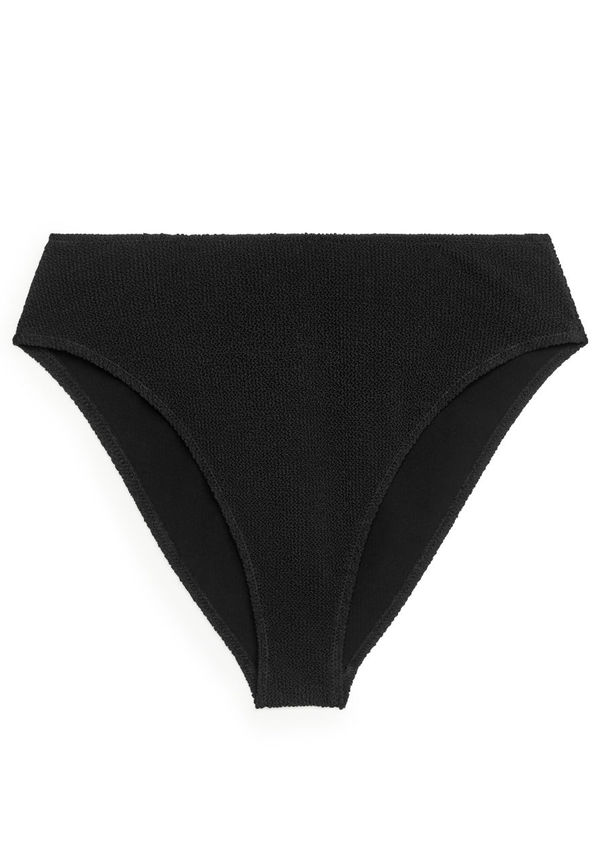 Crinkle Bikini Bottom - Black