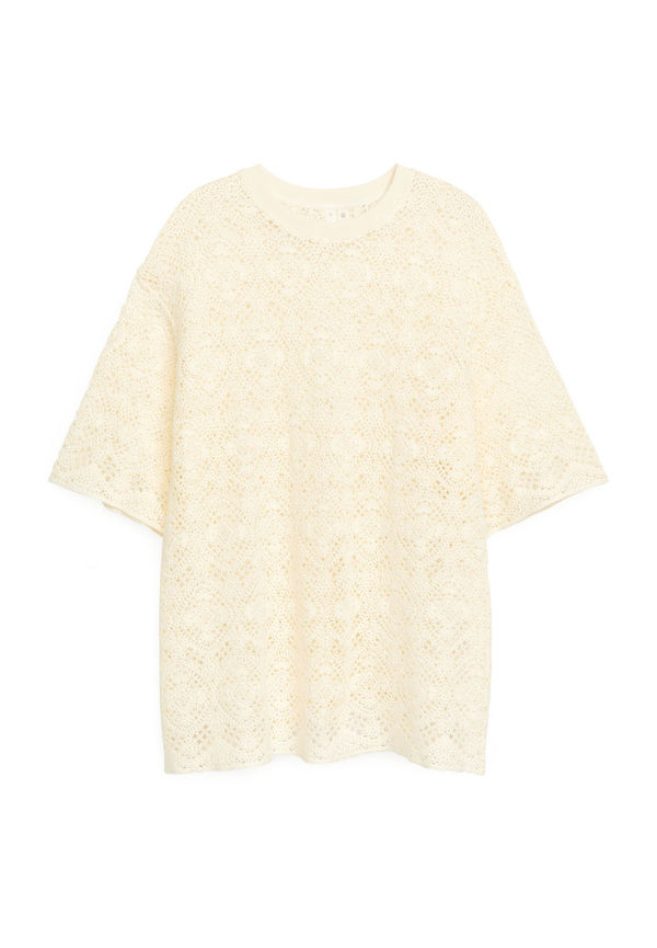 Crochet T-Shirt - White