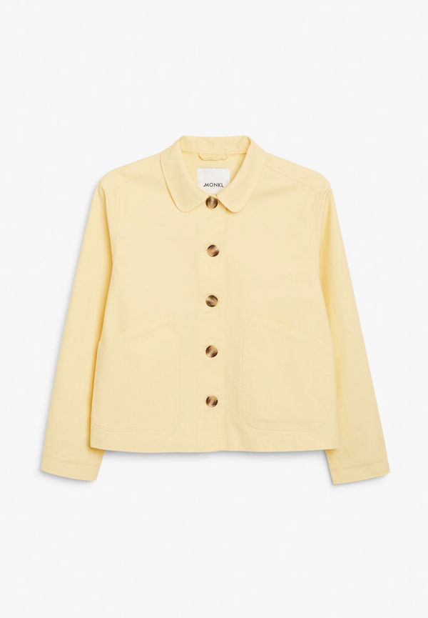 Cropped boxy jacket - Yellow