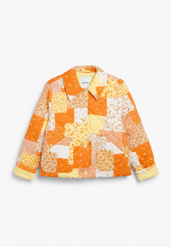 Cropped padded jacket - Orange