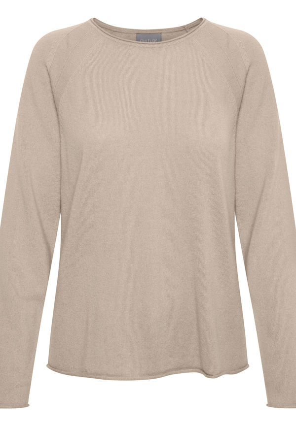 Culture - Stickade tröjor & koftor - Beige - Dam - Storlek: Xl,Xs,S,M