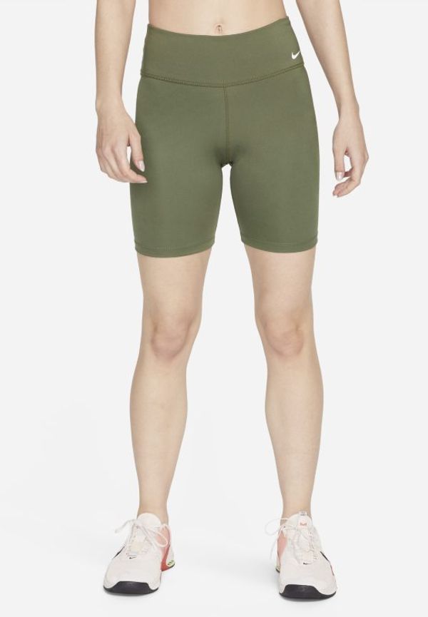 Cykelshorts Nike One med medelhög midja 18 cm för kvinnor - Brun