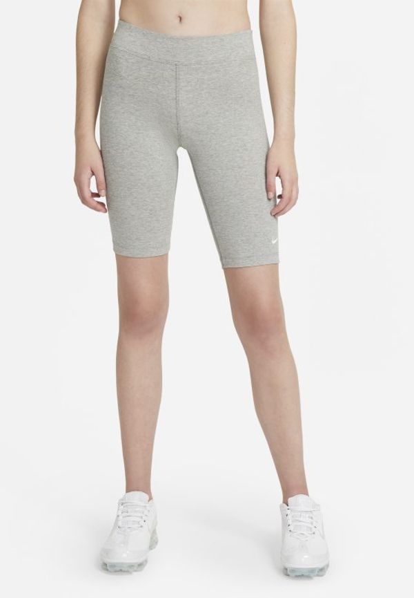 Cykelshorts Nike Sportswear Essential med medelhög midja för kvinnor - Grå