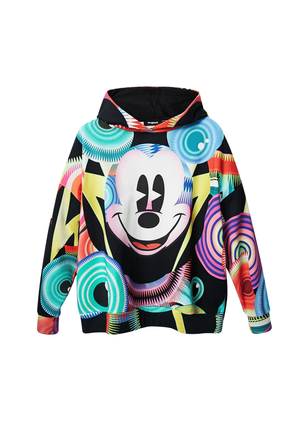 Desigual - Huvtröja Sweat_Mickey Psicodeli - Svart