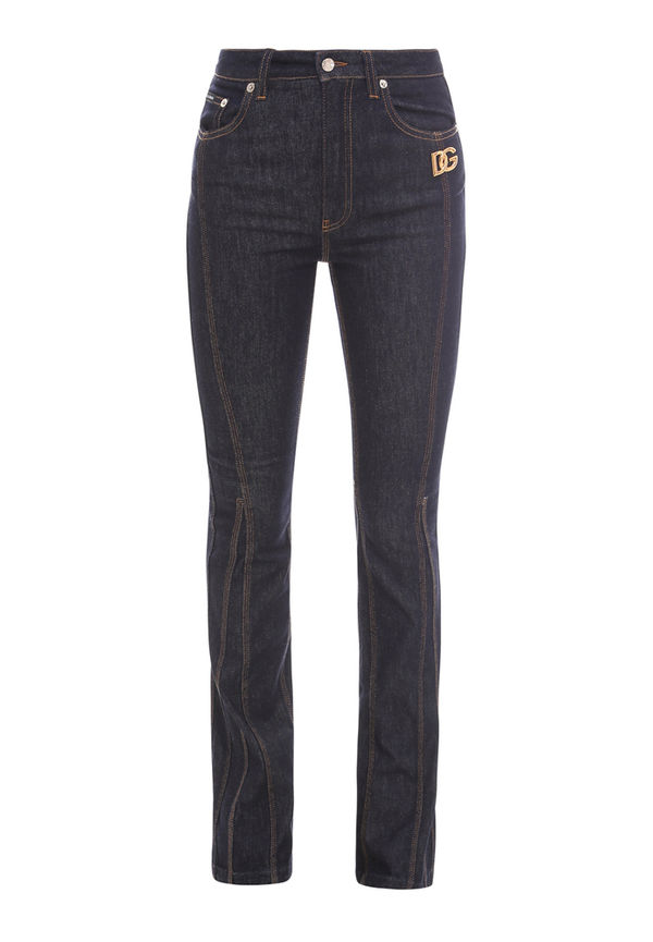 Dolce & Gabbana - Skinny Jeans - Blå - Dam - Storlek: M