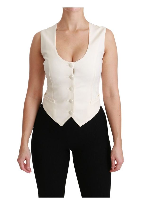 Dolce & Gabbana - Yttervästar - Vit - Dam - Storlek: XS