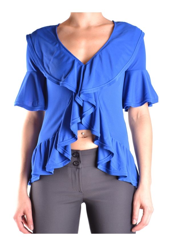 Dondup - T-shirts - Blå - Dam - Storlek: XS
