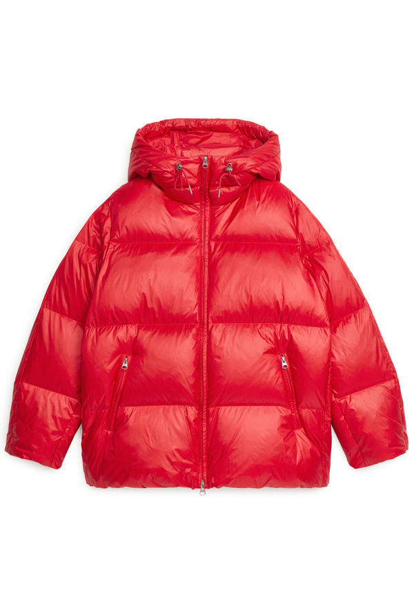 Down Puffer Jacket - Red