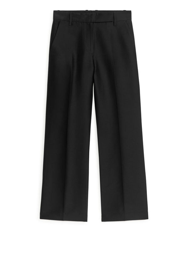 Dressed Lyocell Blend Trousers - Black