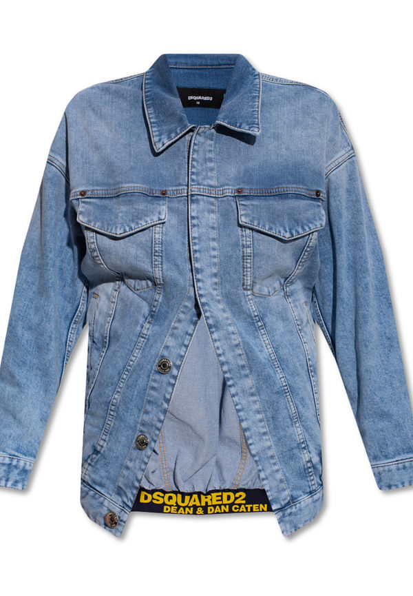 Dsquared2 - Jeansjackor - Blå - Dam - Storlek: Xs,2Xs,S,3Xs