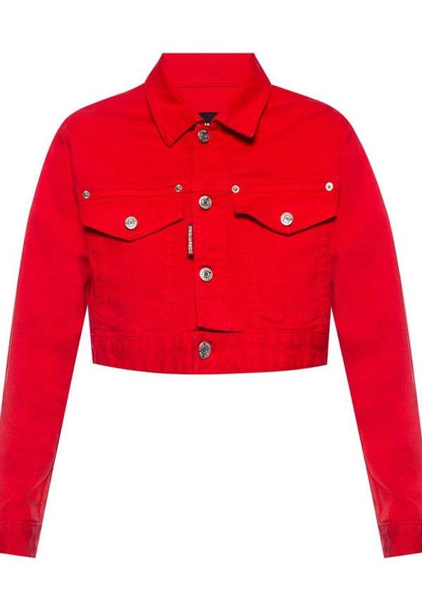 Dsquared2 - Jeansjackor - Röd - Dam - Storlek: S