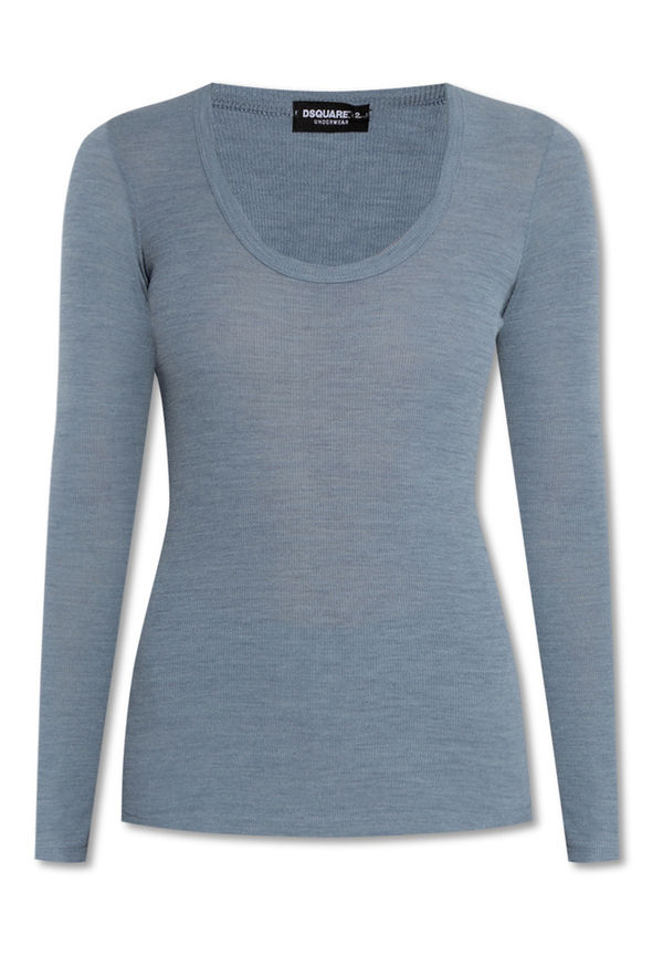 Dsquared2 - Långärmade toppar - Blå - Dam - Storlek: Xl,L,S,M