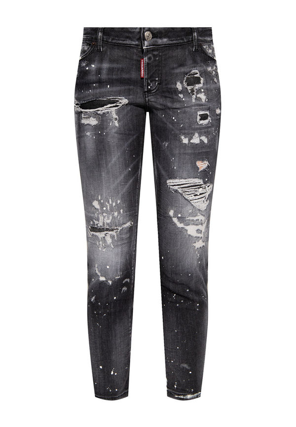 Dsquared2 - Skinny Jeans - Grå - Dam - Storlek: M