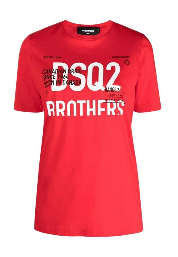 Dsquared2 - T-shirts - Röd - Dam - Storlek: S