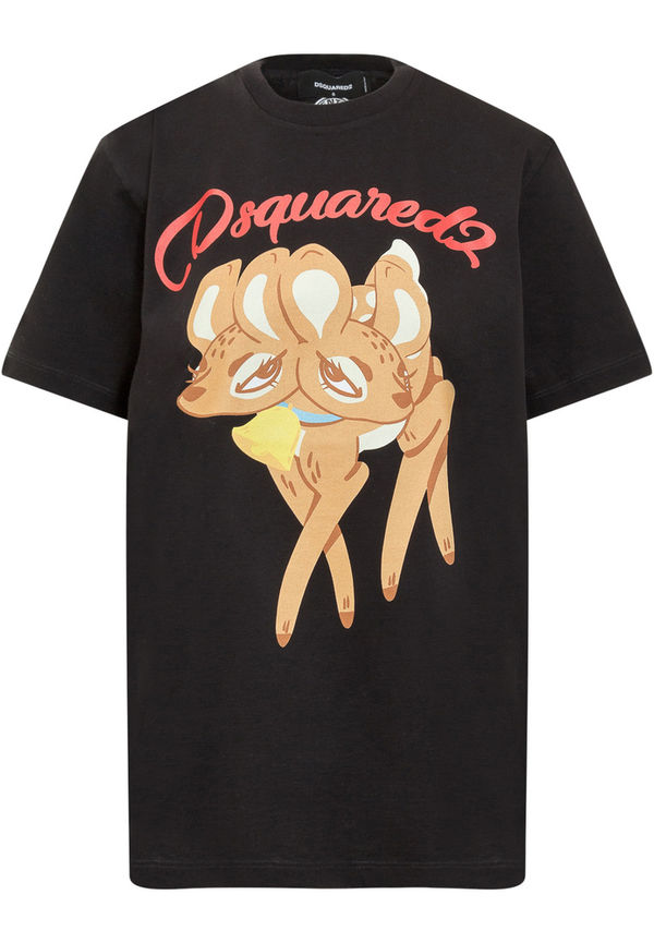 Dsquared2 - T-shirts - Svart - Dam - Storlek: M