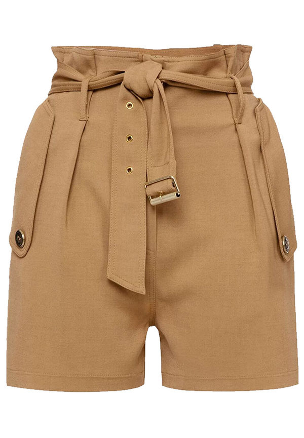 Elisabetta Franchi - Shorts - Beige - Dam - Storlek: Xs,2Xs,S,M