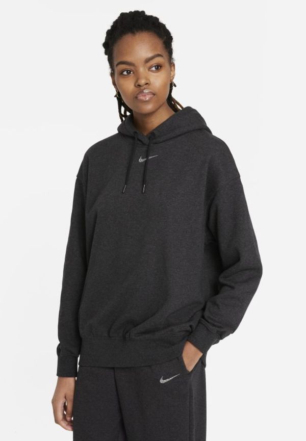 Fleecehuvtröja Nike Sportswear Collection Easy för kvinnor - Svart