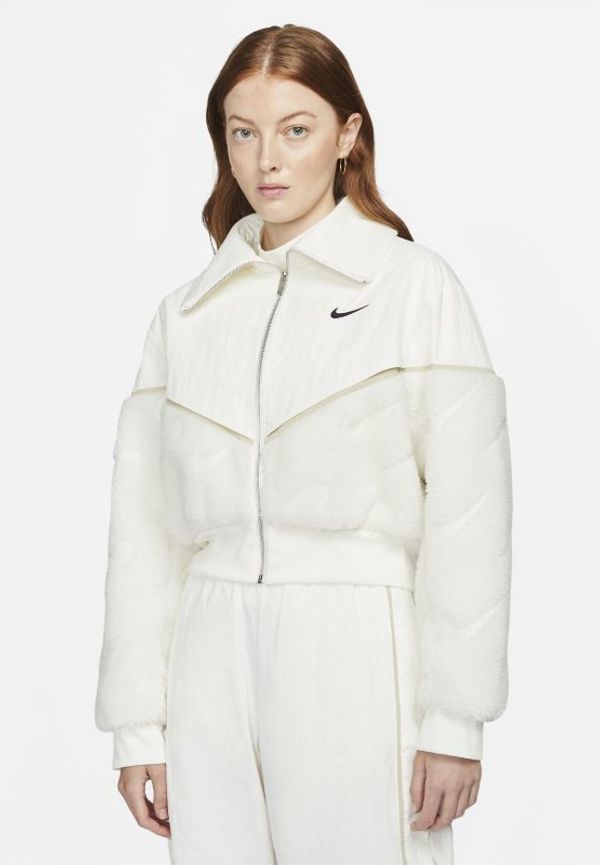 Fleecejacka Nike Sportswear Icon Clash för kvinnor - Grå