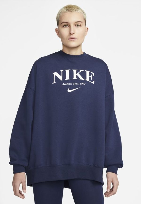 Fleecetröja i oversized-modell Nike Sportswear Essentials för kvinnor - Blå