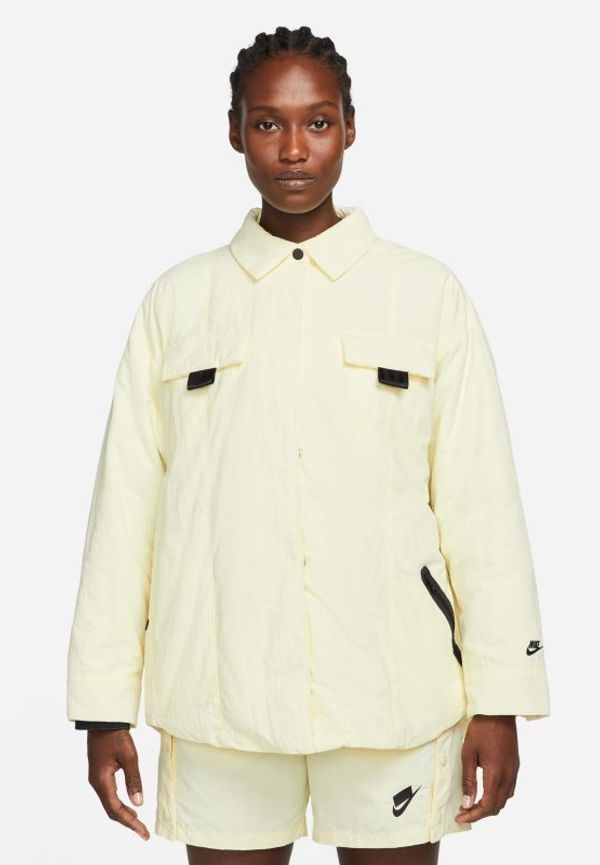 Fodrad skjortjacka Nike Sportswear Therma-FIT Tech Pack för kvinnor - Gul