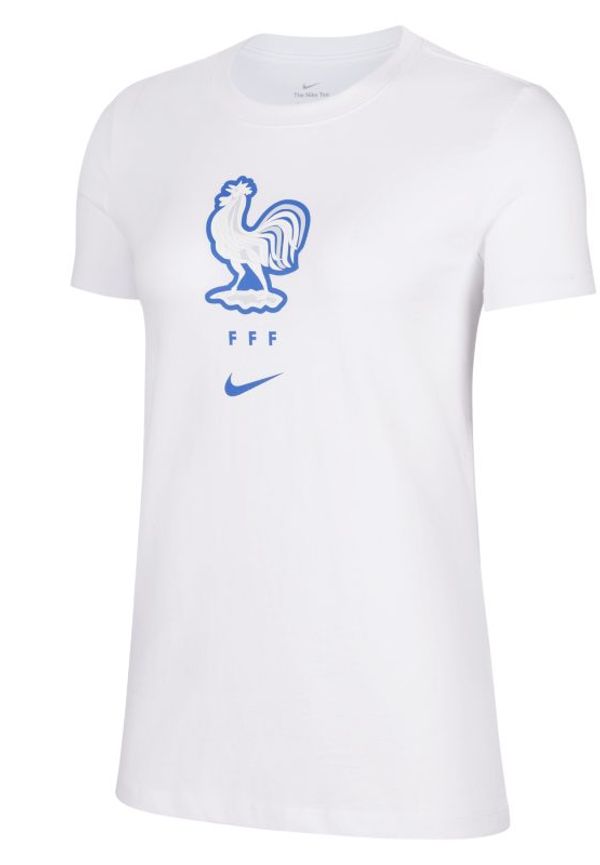 Fotbolls-t-shirt FFF för kvinnor - Vit