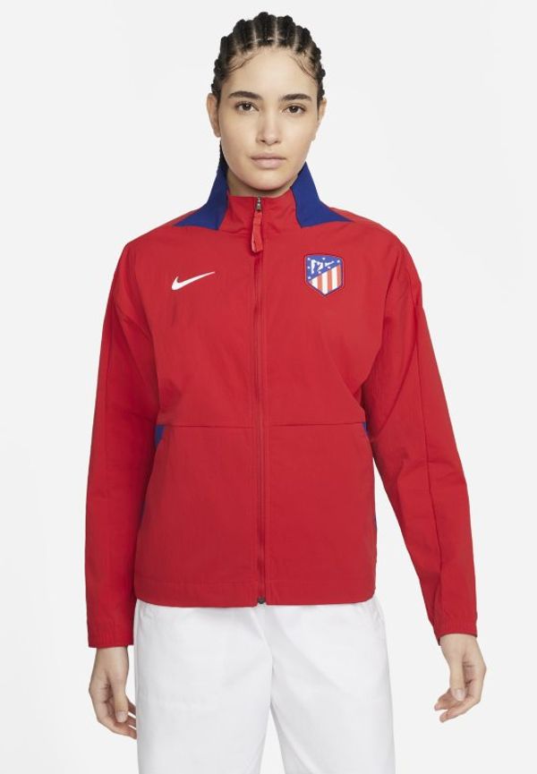 Fotbollsjacka Atlético Madrid Nike Dri-FIT för kvinnor - Röd