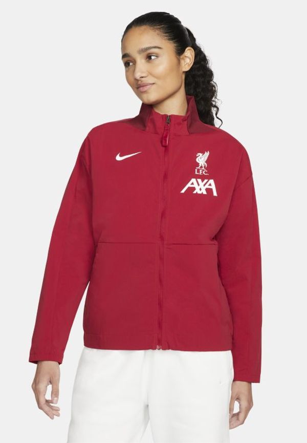 Fotbollsjacka Liverpool FC Nike Dri-FIT för kvinnor - Röd