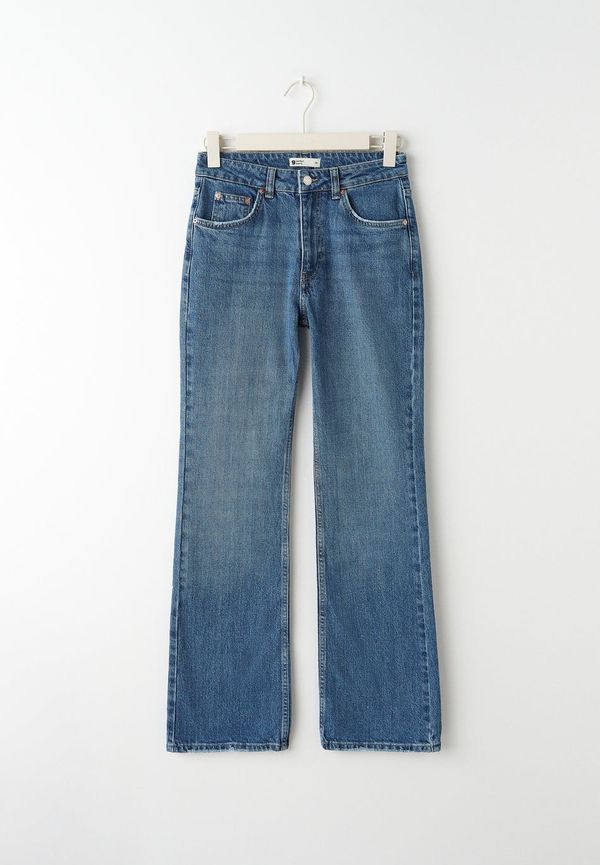 Full length petite flare jeans