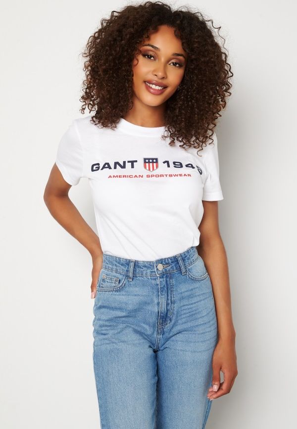 GANT Gant Retro Shield T-shirt 110 White XS